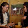 Actress Angelina Jolie talks with Chechen refugees in 'Bella' refugee ...