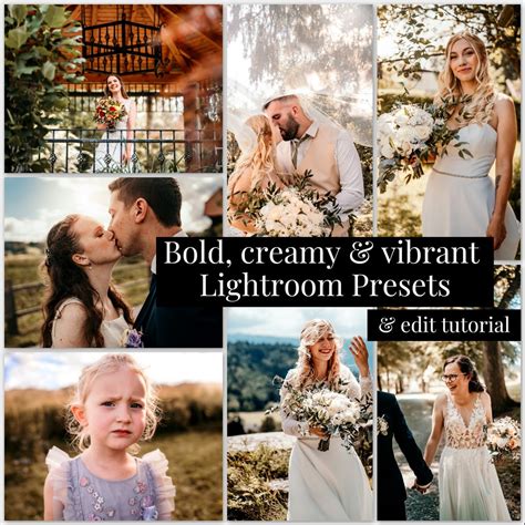 Wedding Lightroom Presets, Family Photography, Bold & Creamy (XMP ...