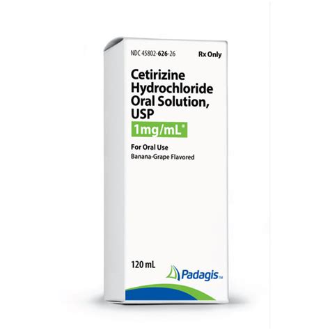 Cetirizine HCL Syrup, 1mg/ml, 120ML | Bound Tree