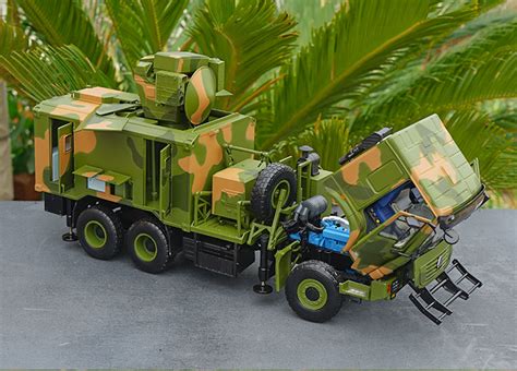 1:24 Sinotruk howo FW2 anti-aircraft fire control diecast military veh ...