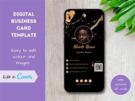 Digital Business Card Template 的图像结果