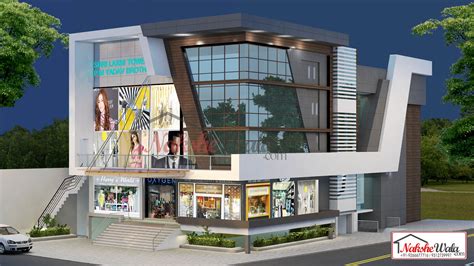 Shopping Complex Building Designs | 52*90 Commercial Shopping Mall ...
