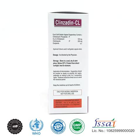 Clinzadin C Softgel (Clindamycin 100mg + Clotrimazole 200mg)