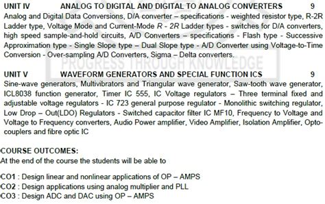 Linear Integrated Circuits - EC3451 - 4th Semester - ECE Dept - 2021 ...