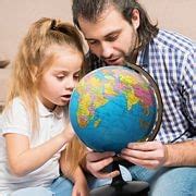 Buy 13” World Globe for Kids Learning, Educational Rotating World Map ...