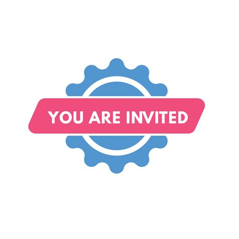 you are invited Button. you are invited Sign Icon Label Sticker Web ...