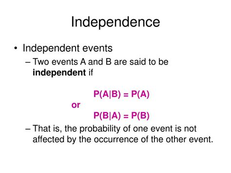 Image result for Independence Probability Formula