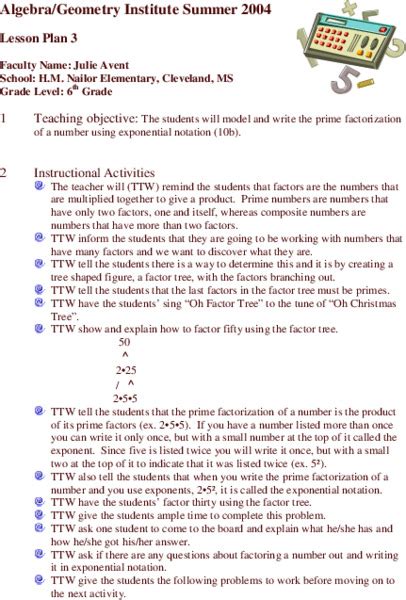 Prime Factorization Tutorial Lesson 的图像结果