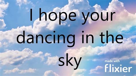 dancing in the sky lyrics