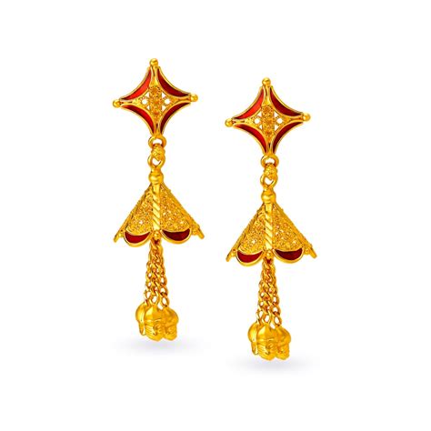 Dainty Gold Two Layered Jhumkas