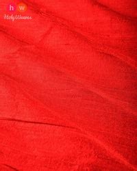 Red Textured Handwoven Raw Silk Unisex Fabric