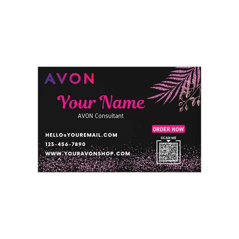 Free printable avon business cards, Download Free printable avon ...