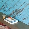 Timeline Wood 5-1/2-in x 3.95-ft Blue chalk distressed wood Painted ...