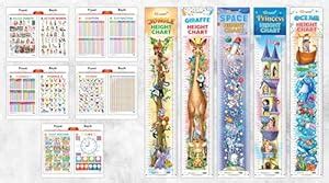PRINCESS HEIGHT CHART, OCEAN HEIGHT CHART, JUNGLE HEIGHT CHART, GIRAFFE ...