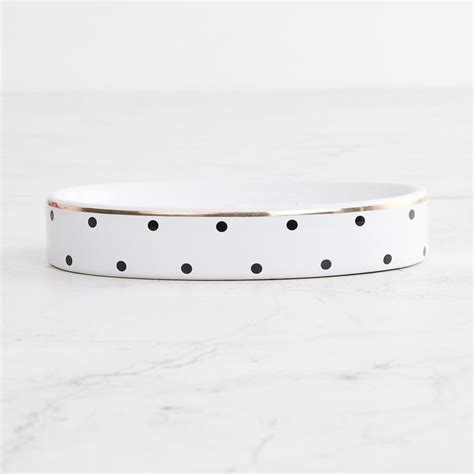 Buy Charlie Caden White Printed Ceramic Soap Dish from Home Centre at ...