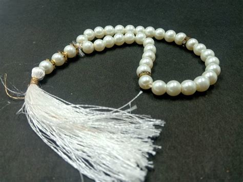 A I World Beautiful 33 Dana Tasbeeh Bracelet for worship Beads Glass ...