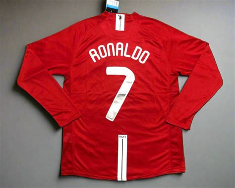 Manchester United 2008 Champions League Final RONALDO 7 Home Retro Jer ...