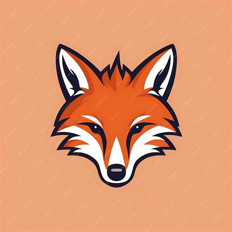 Premium AI Image | a drawing of a fox with a black and orange face.