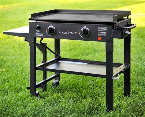 Blackstone Flat Top Gas Grill Griddle 2 Burner Propane Fuelled Rear ...