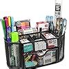MONBLA Desk Supplies Organizer Multi-Functional Stationery Caddy Mesh ...