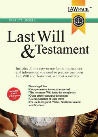 Buy Scottish Last Will and Testament Kit Book Online at Low Prices in ...