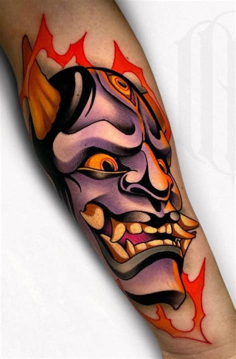 Oni Mask Tattoo Meaning