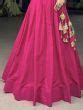 Buy Rani Pink Cotton Festival Wear Crop Top Plain Lehenga From Ethnic Plus