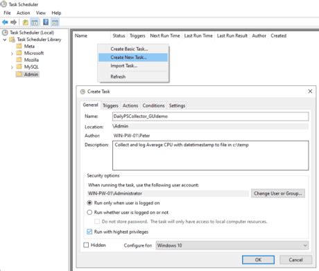 Image result for Task Scheduler PowerShell Bypass