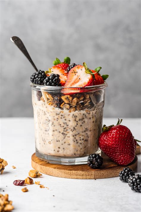 Overnight Oats without Yogurt - Liv Vegan Strong