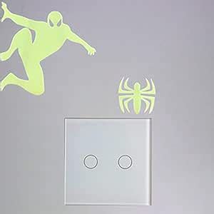 Buy Gadgets Wrap Vinyl Spiderman Luminous Switch Sticker Glow in The ...