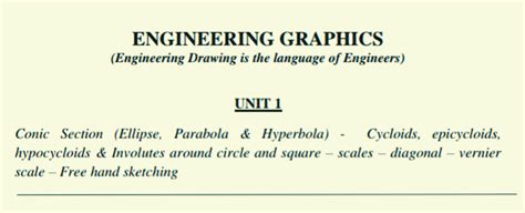 Engineering Graphics Notes - Way to Polytechnic