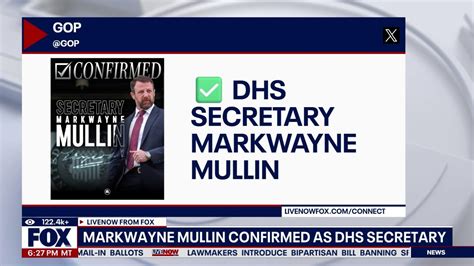Senate confirms Markwayne Mullin as DHS secretary amid funding shutdown ...