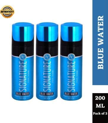 Aero Care Signature Blue Water Perfume Spray 200ml Each (Pack of 3 ...