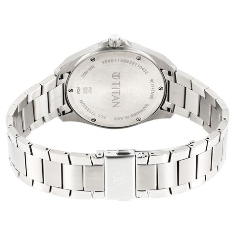 Buy Online Titan Titanium Quartz Analog Black Dial Titanium Strap Watch ...