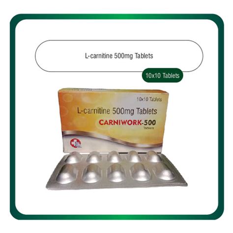 L-carnitine 500mg Tablets Vatave Healthcare