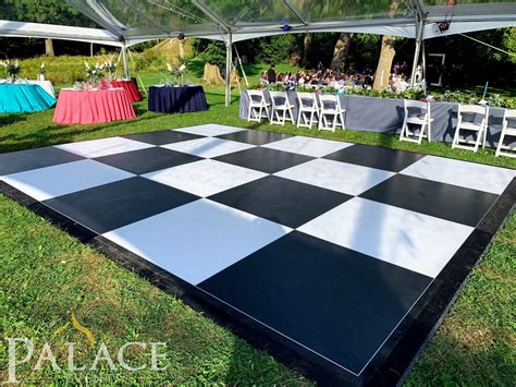 Black & white dance floor for a wedding reception! | Wedding reception ...