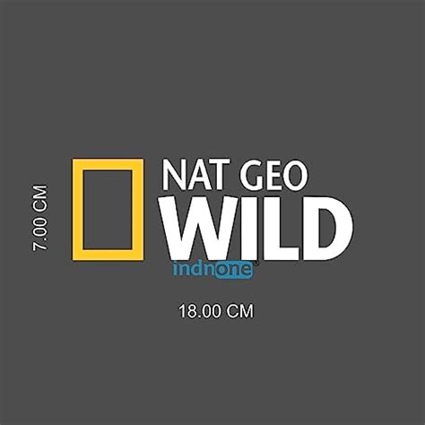 indnone® NAT Geo Wild National Geographic Car Stickers for Car ...