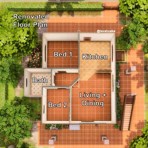 Alma | Sims 4 Build Renovation Hi guys! I renovated the floor plan for ...