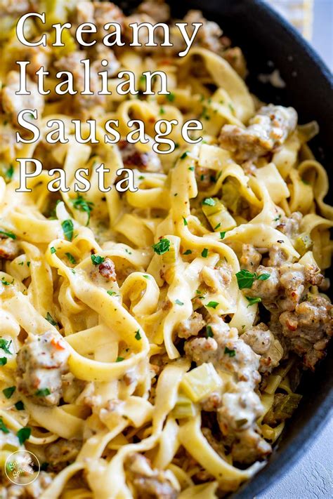 Sausage alfredo italian sausage pasta recipe fettuccine alfredo – Artofit