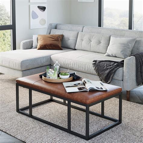 Modern Leather Sofa Coffee Tables at Norma Plouffe blog