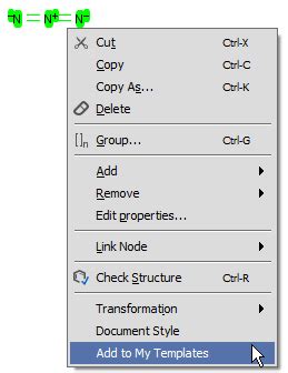 Toolbars of MarvinSketch