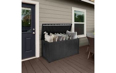 Osgood 113 Gallon Black Outdoor Storage Box | Bob's Discount Furniture ...