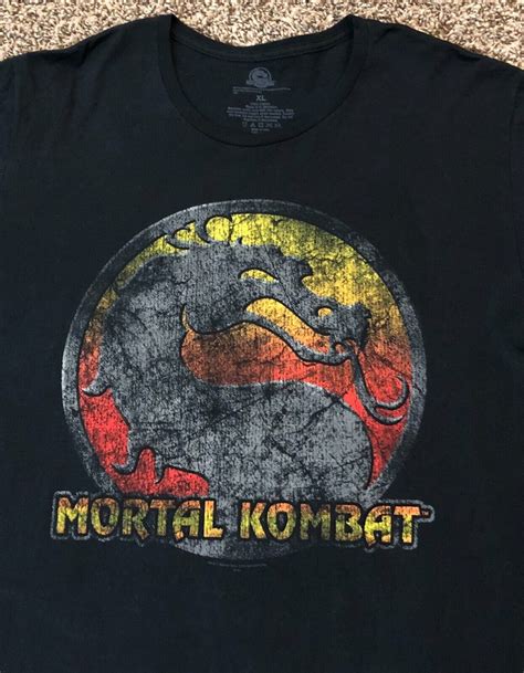 Mortal Kombat Official Arcade Video Game Graphic Men'… - Gem