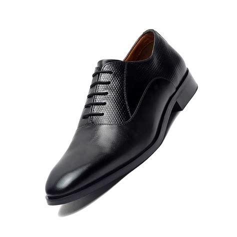 LOUIS STITCH Men's Devils Black Derby Formal Shoes Handmade Italian ...