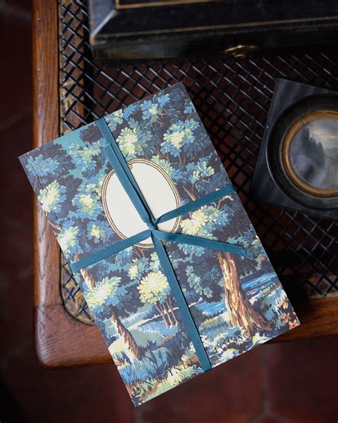 Antoinette Poisson French Domino Paper Notebook - Joli Bois - Pretty Wood