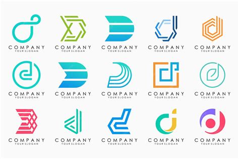 Premium Vector | Abstract letter d logo icon set design for business of luxury elegant simple - Abstract Letter D