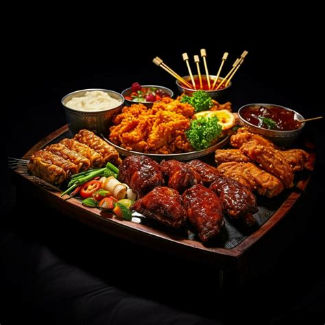 product shots of chinese food pu pu platter with 30675993 Stock Photo ...