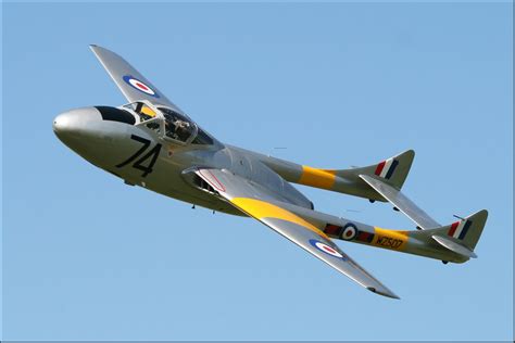 RAF De Havilland Vampire Air Force Aircraft, Fighter Aircraft, Fighter ...
