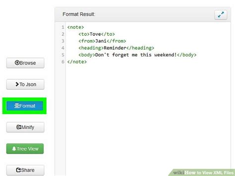 View XML File 的图像结果