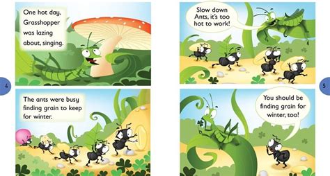 On the basis of the poem, The Ant and The Cricket, make a comic strip ...